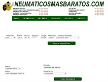 Tablet Screenshot of neumaticosmasbaratos.com